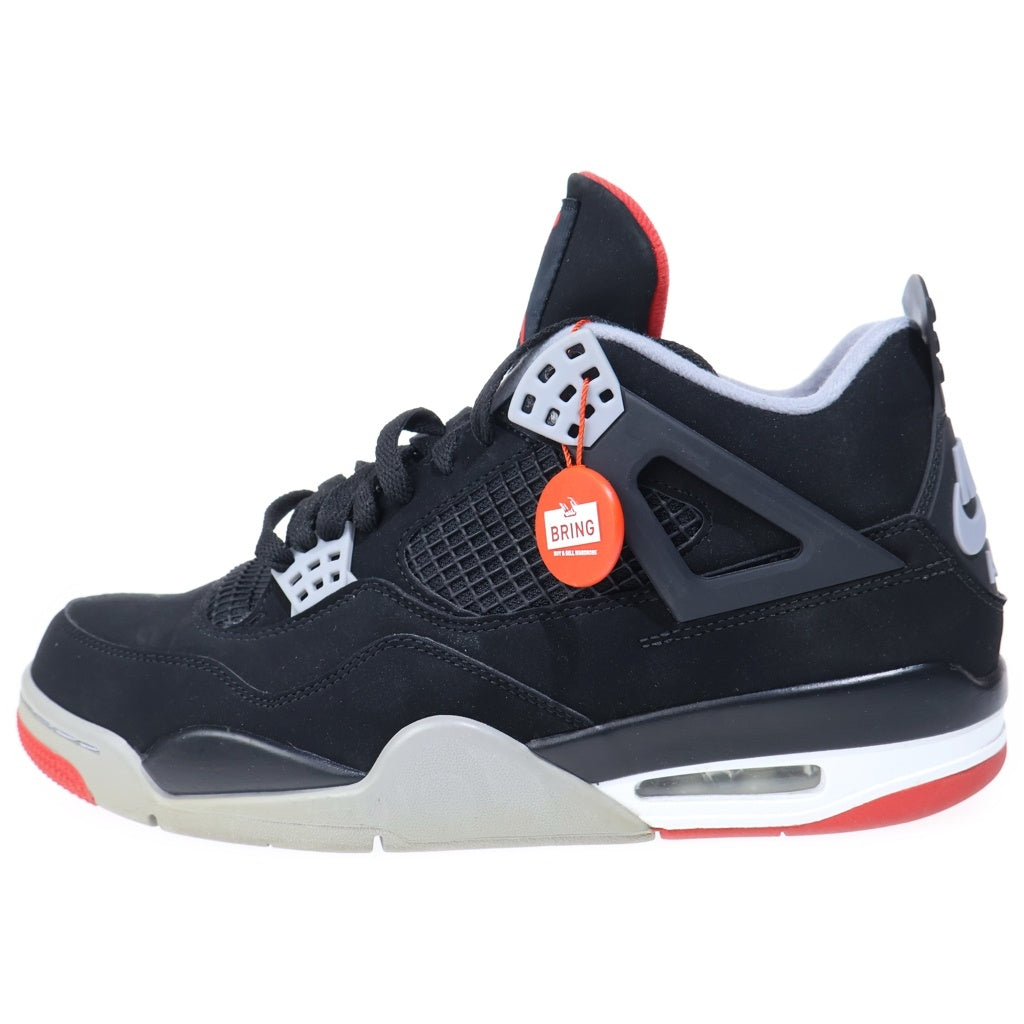 NIKE(ナイキ) AIR JORDAN 4 RETRO BRED エアジョーダン4 レトロ ブレッド ハイカットスニーカー ブラック US10/28cm 308497-060