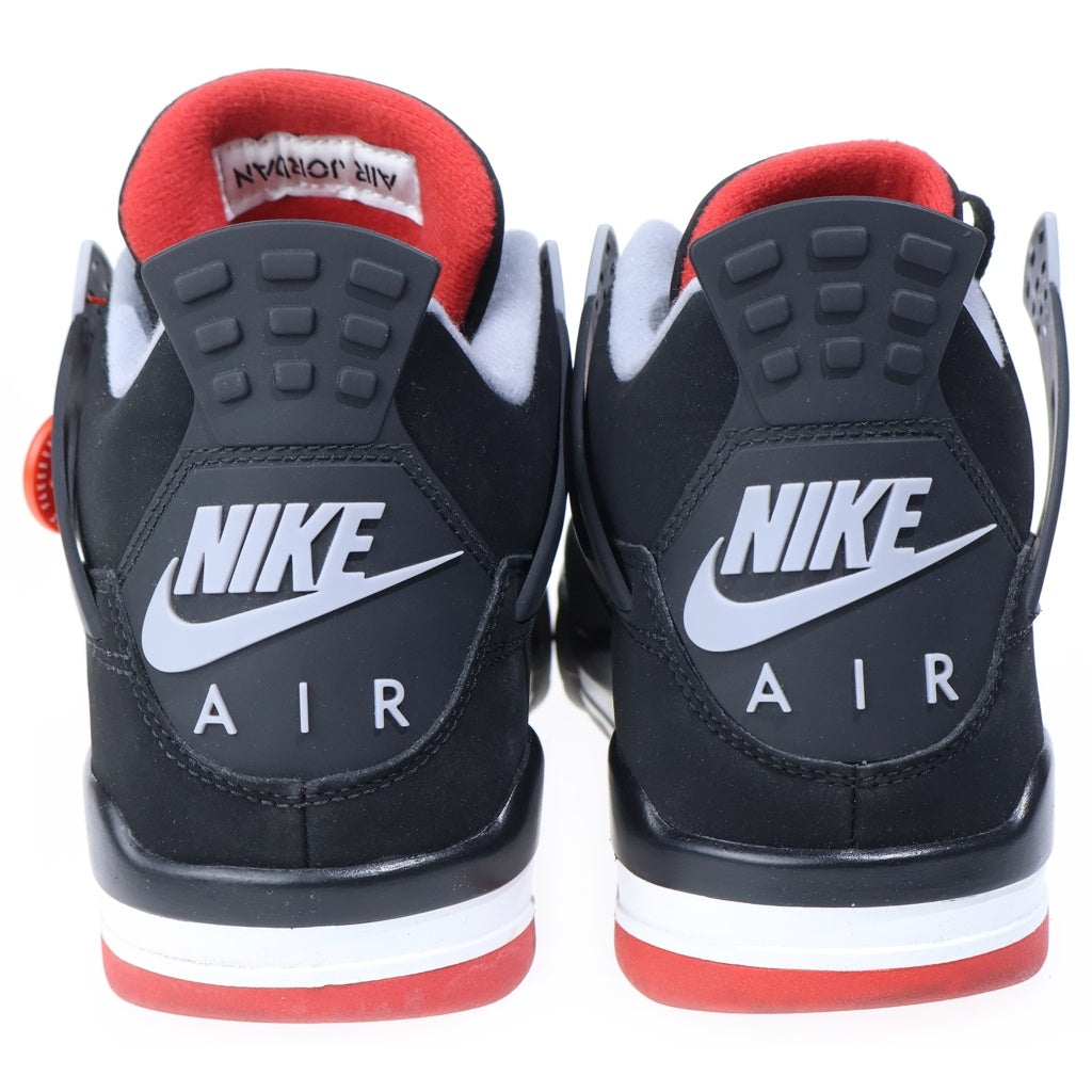 NIKE(ナイキ) AIR JORDAN 4 RETRO BRED エアジョーダン4 レトロ ブレッド ハイカットスニーカー ブラック US10/28cm 308497-060