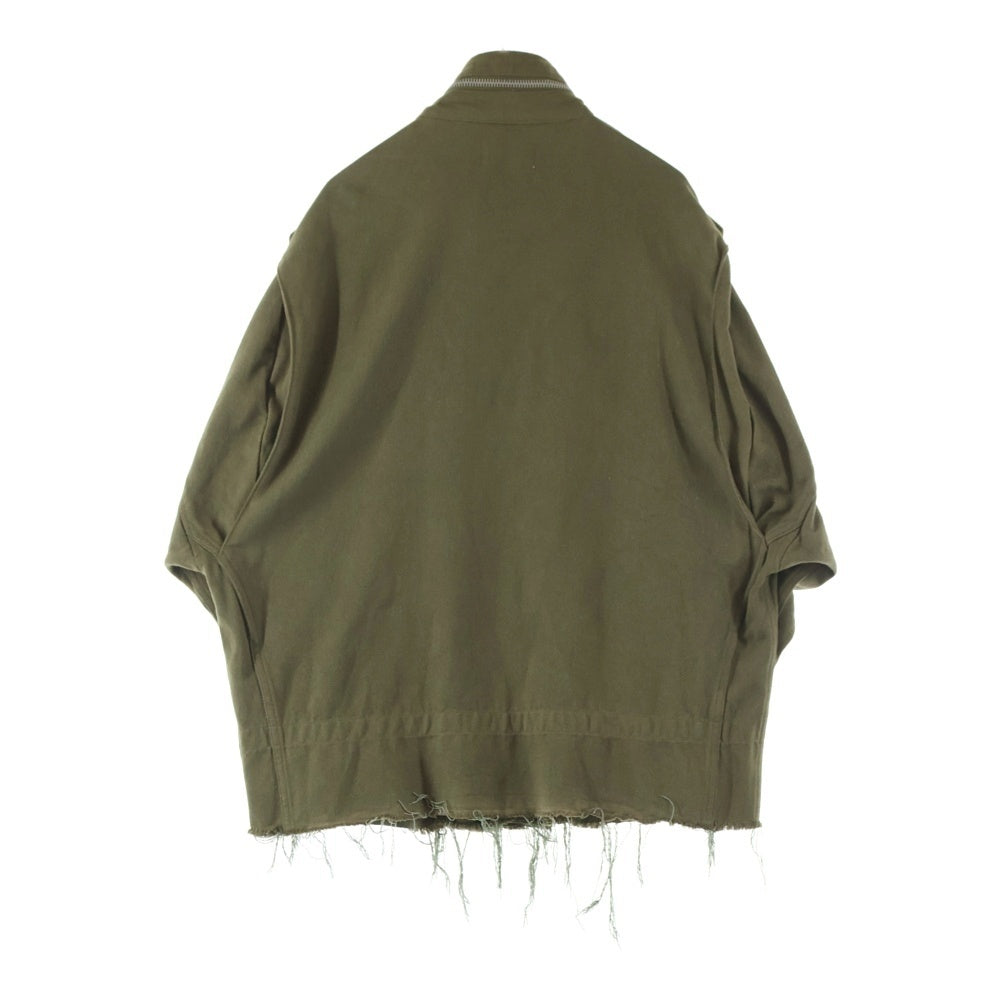 doublet(ダブレット) 22SS SILK TWILL MILITARY BLOUSON シルクツイル ミリタリーブルゾン ジャケット カーキ 22SS15BL134