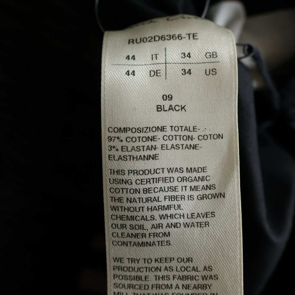 Rick Owens(リックオウエンス) 24AW WIDE BELA PANTS センタージップ ワイドベラパンツ ブラック RU02D6366-TE