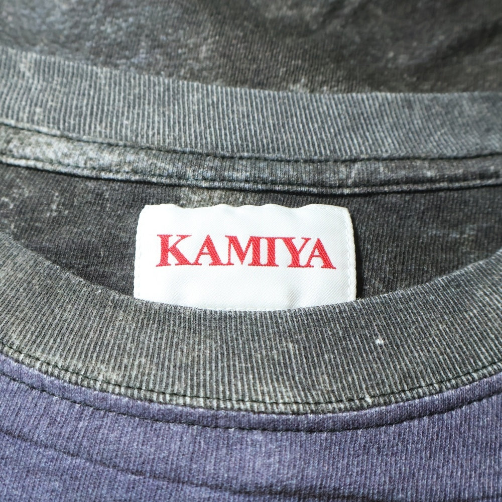 KAMIYA(カミヤ) TROMPE L'?IL PRINT T-SHIRT トロンプルイユ プリント クルーネック 半袖Tシャツ カットソー マルチカラー G14TS028