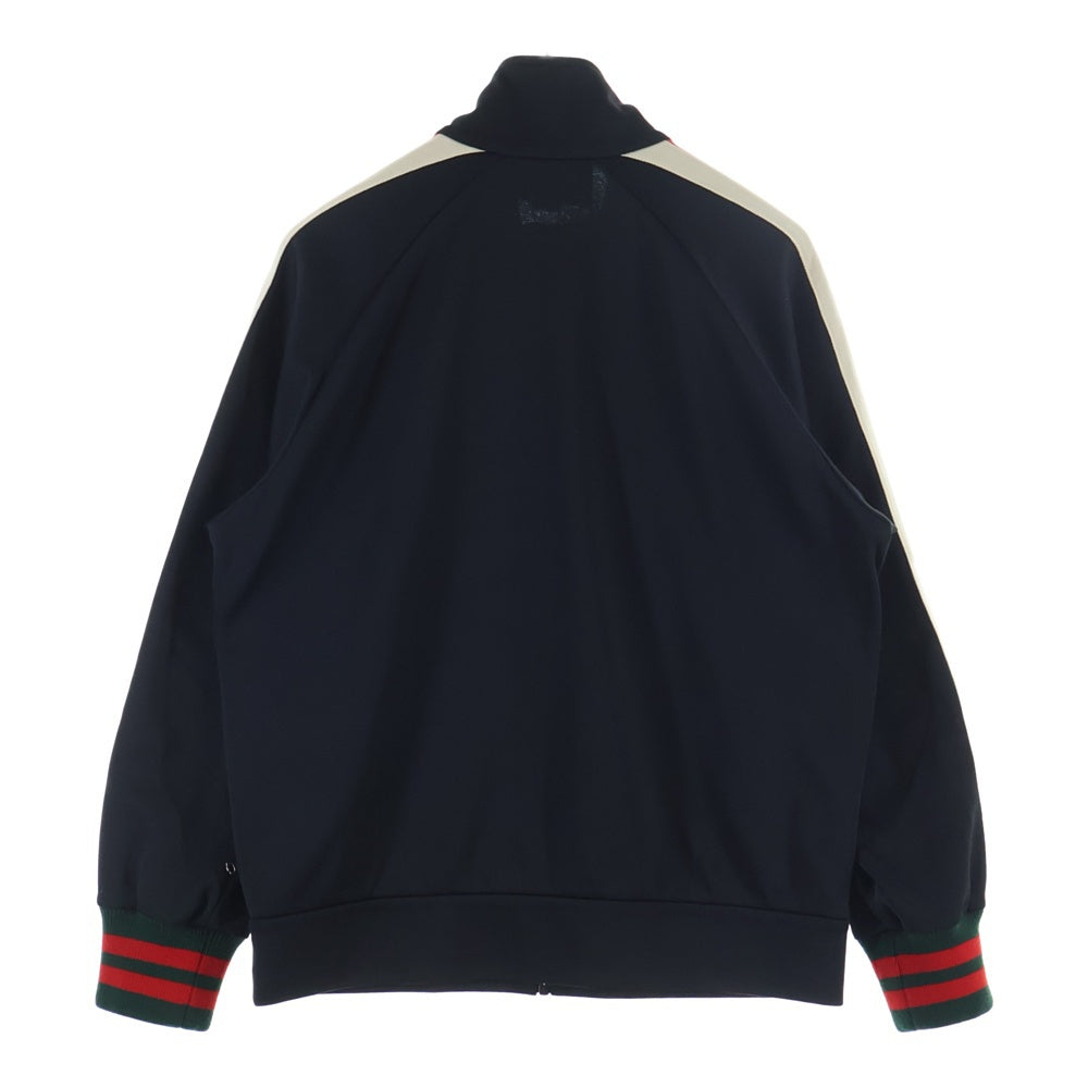 GUCCI(グッチ) サイドライン スタンドカラー ジップアップ テクニカルジャージ トラックジャケット ブラック 474634 X5T39