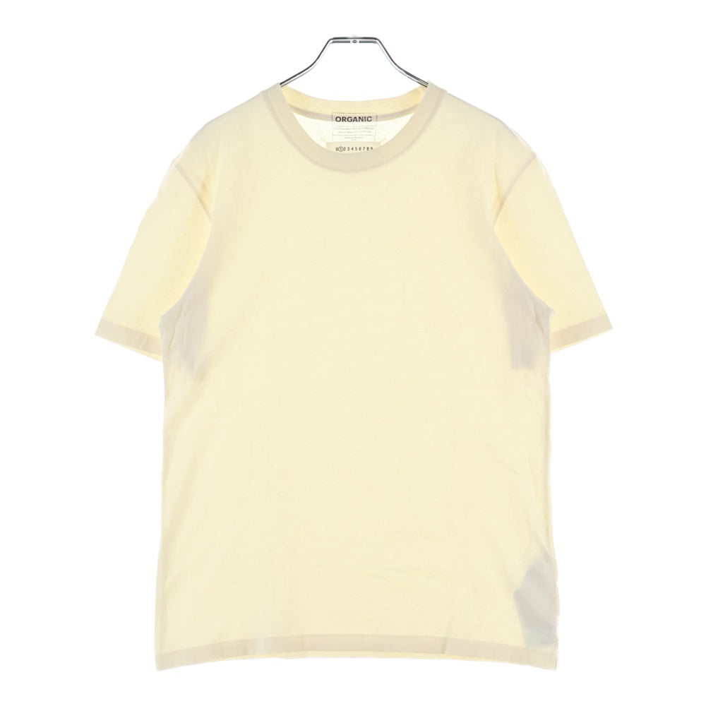 Maison Margiela(メゾンマルジェラ) 23SS 4つタグ オーガニックコットン クルーネック半袖Tシャツカットソー アイボリー S50GC0687 S23973