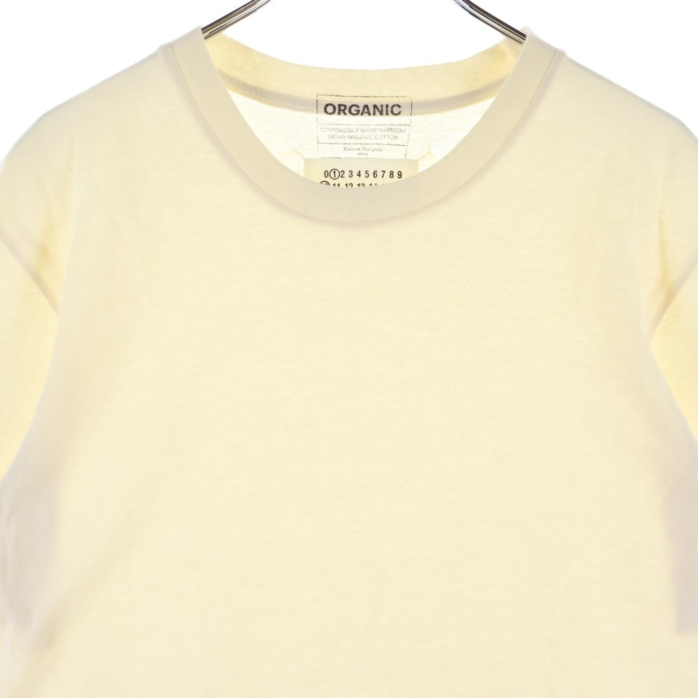 Maison Margiela(メゾンマルジェラ) 23SS 4つタグ オーガニックコットン クルーネック半袖Tシャツカットソー アイボリー S50GC0687 S23973