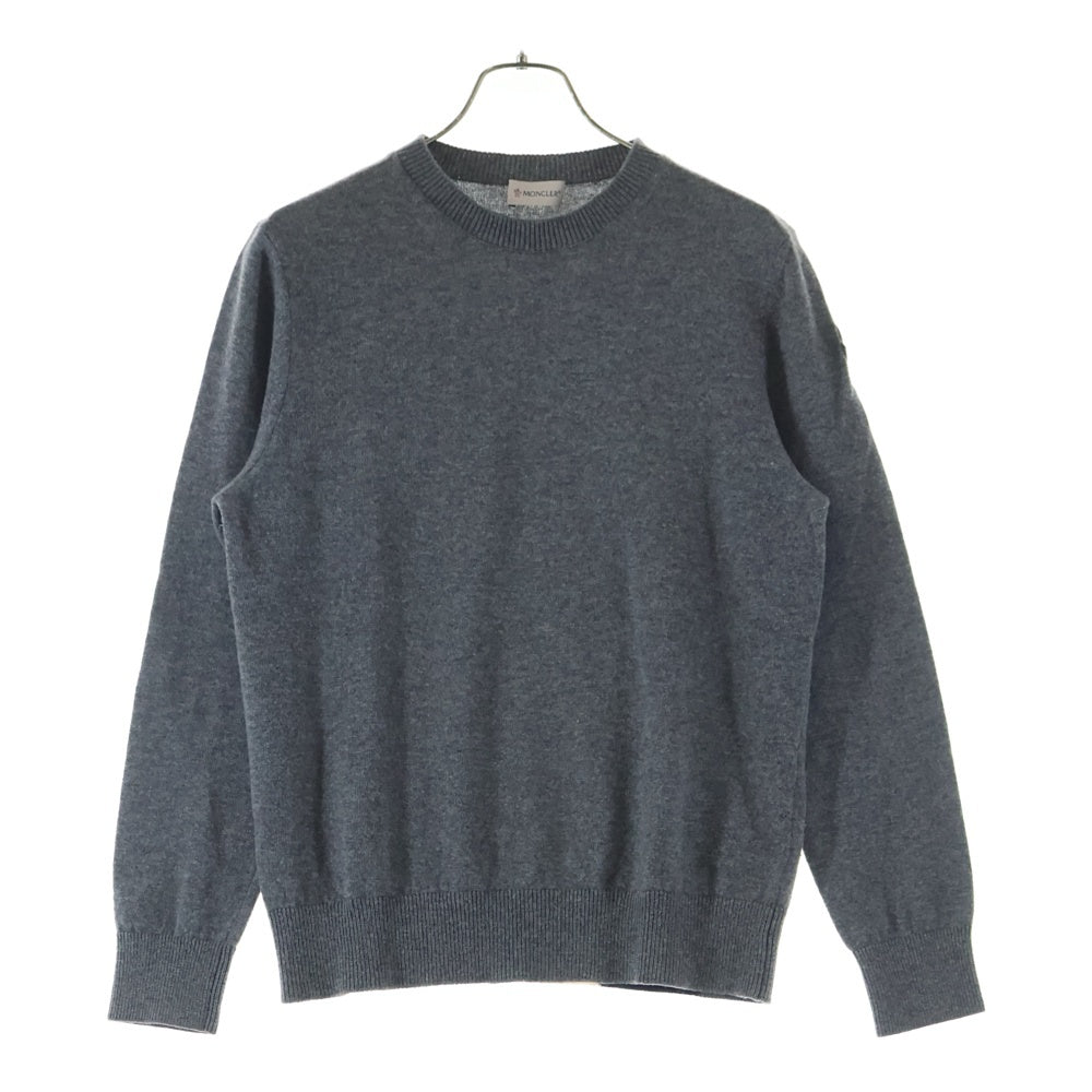 MONCLER(モンクレール) 20AW GIROCOLLO TRICOT ジェロコッロトリコット クルーネック長袖 ニットセーター グレー F20919C73400 A9369