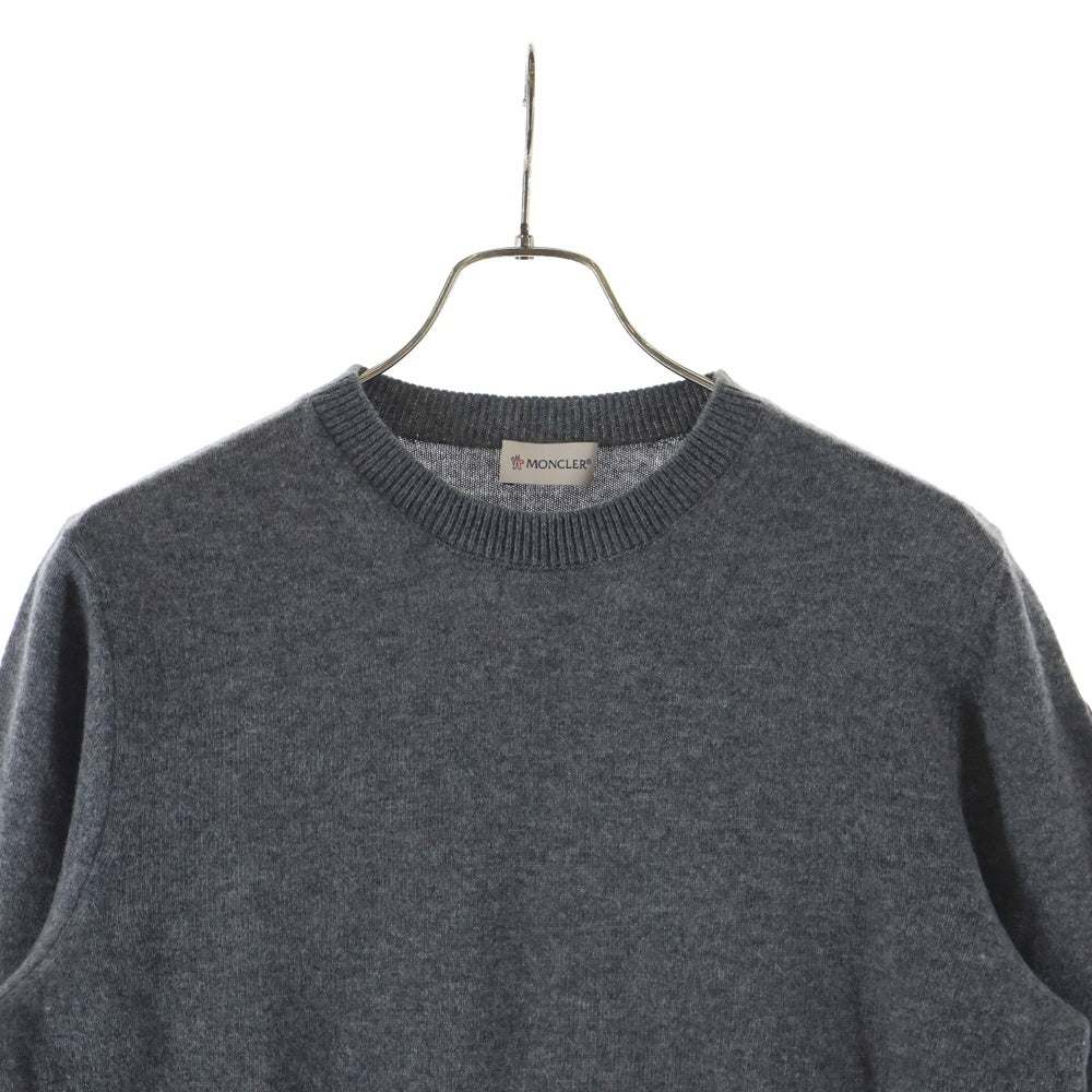 MONCLER(モンクレール) 20AW GIROCOLLO TRICOT ジェロコッロトリコット クルーネック長袖 ニットセーター グレー F20919C73400 A9369