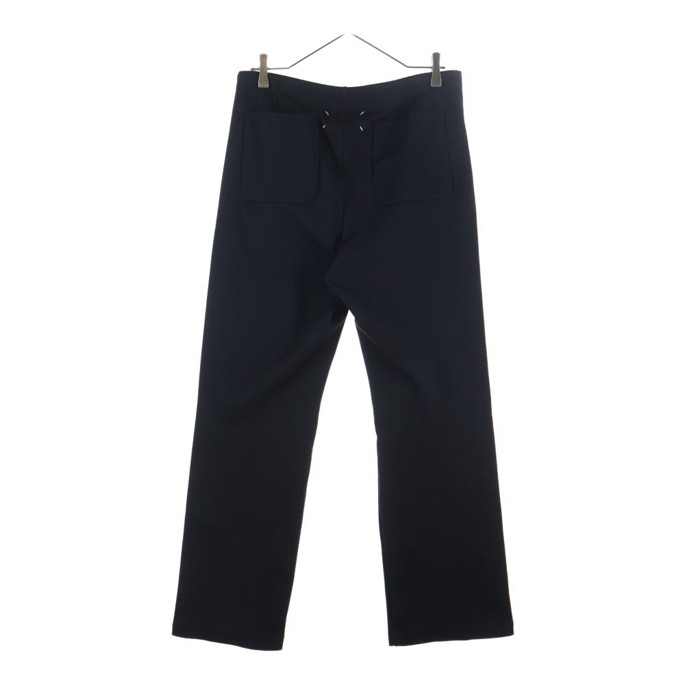 Maison Margiela(メゾンマルジェラ) 18AW サイド切り替えデザイン ウエストゴム ドローコード スウェットパンツ ブラック S50KA0424 S23168