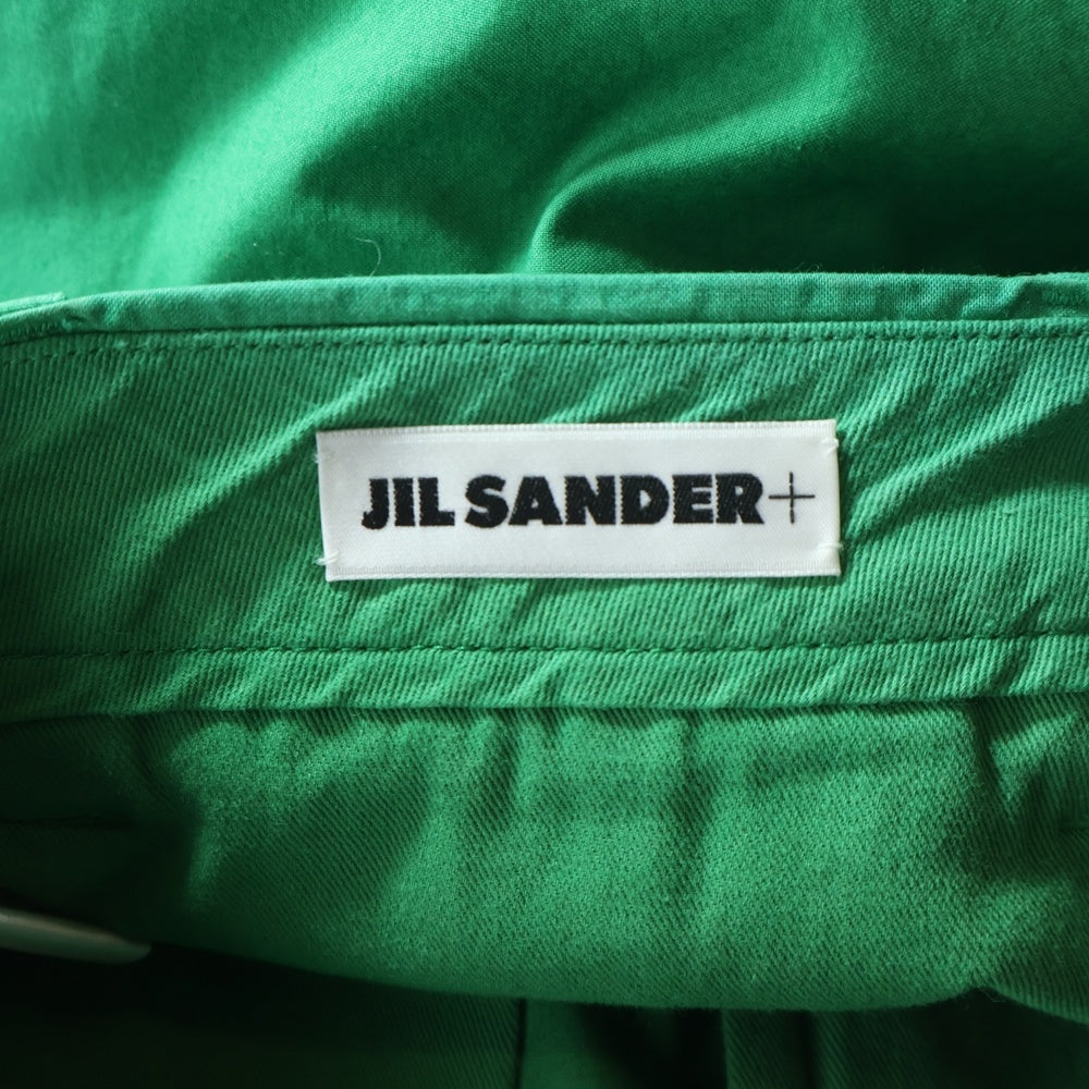 JIL SANDER +(ジルサンダープラス) Easy Pants ベルト付き ワイドイージーパンツ グリーン JPUU311005MU243100A21