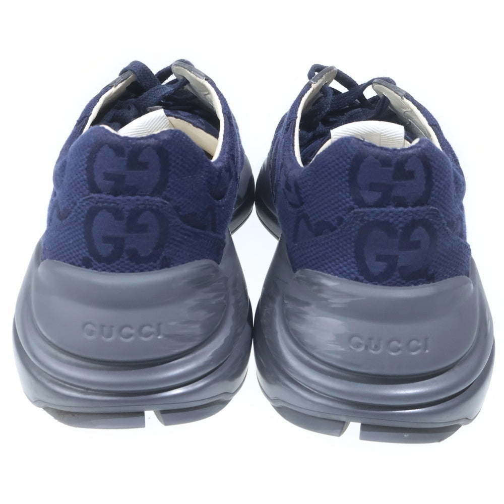 GUCCI(グッチ) ライトンマキシ GGロゴ ローカットスニーカー ネイビー 725932