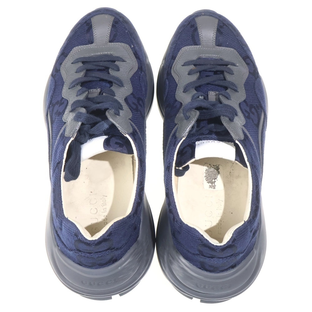 GUCCI(グッチ) ライトンマキシ GGロゴ ローカットスニーカー ネイビー 725932