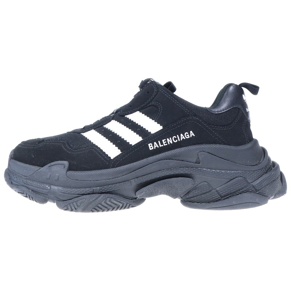 BALENCIAGA(バレンシアガ) ×ADIDAS TRIPLE S アディダス トリプルエス レースアップ ローカットスニーカー ブラック 712821