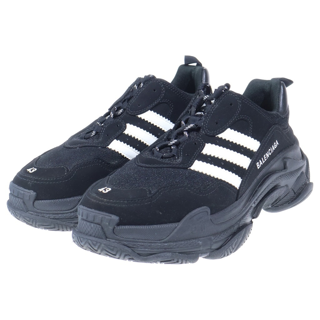 BALENCIAGA(バレンシアガ) ×ADIDAS TRIPLE S アディダス トリプルエス レースアップ ローカットスニーカー ブラック 712821