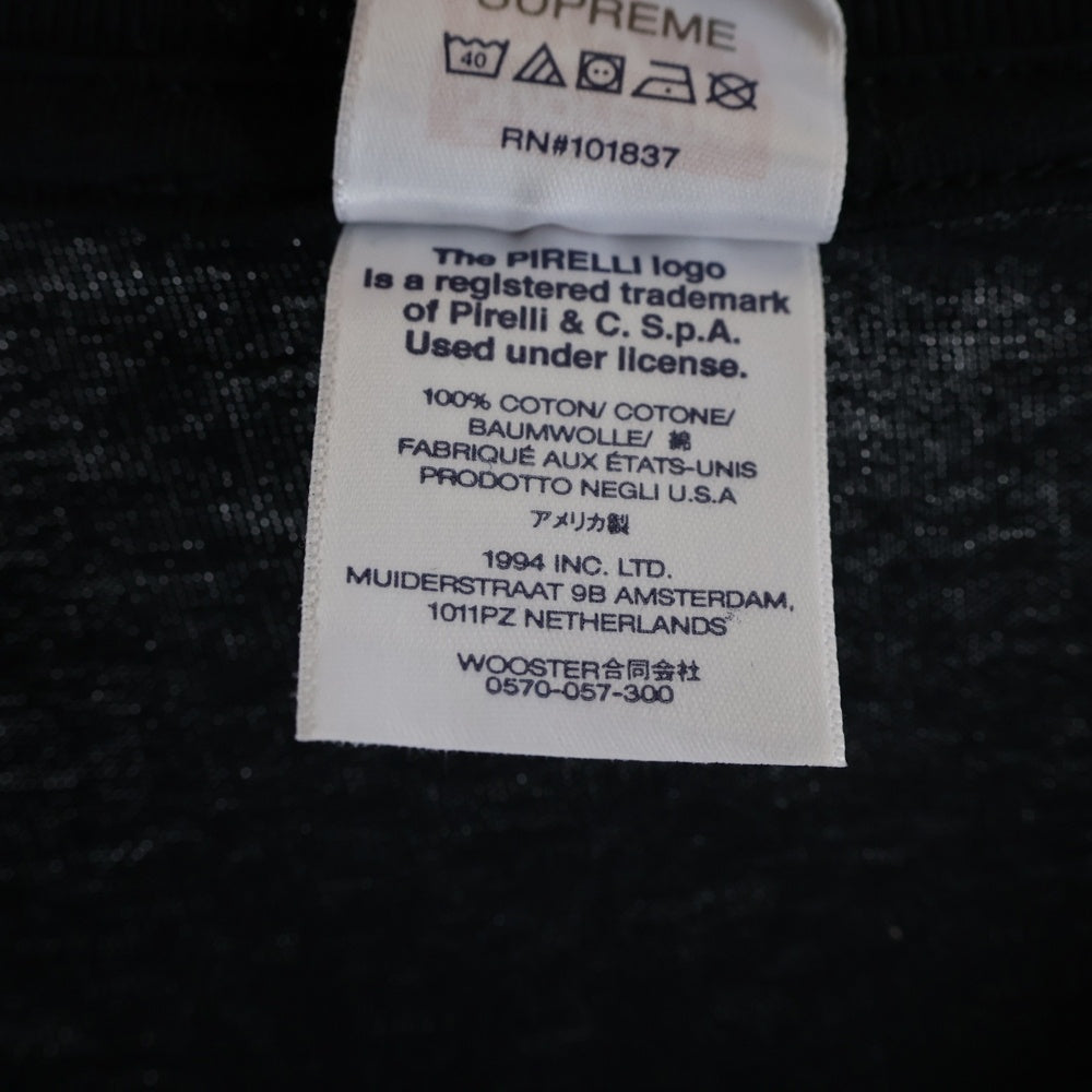 SUPREME(シュプリーム) 24SS ×Ducati Logos Tee ドゥカティ 両面ロゴプリント クルーネック Tシャツ 半袖カットソー ブラック