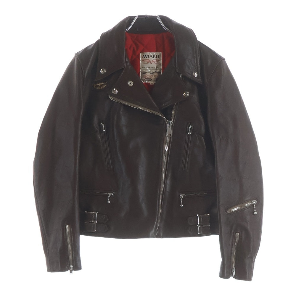 Lewis Leathers(ルイスレザー) 391L LADIES LIGHTNING SHEEP SKIN ライトニング シープスキン ダブルライダースジャケット ブラウン レディース