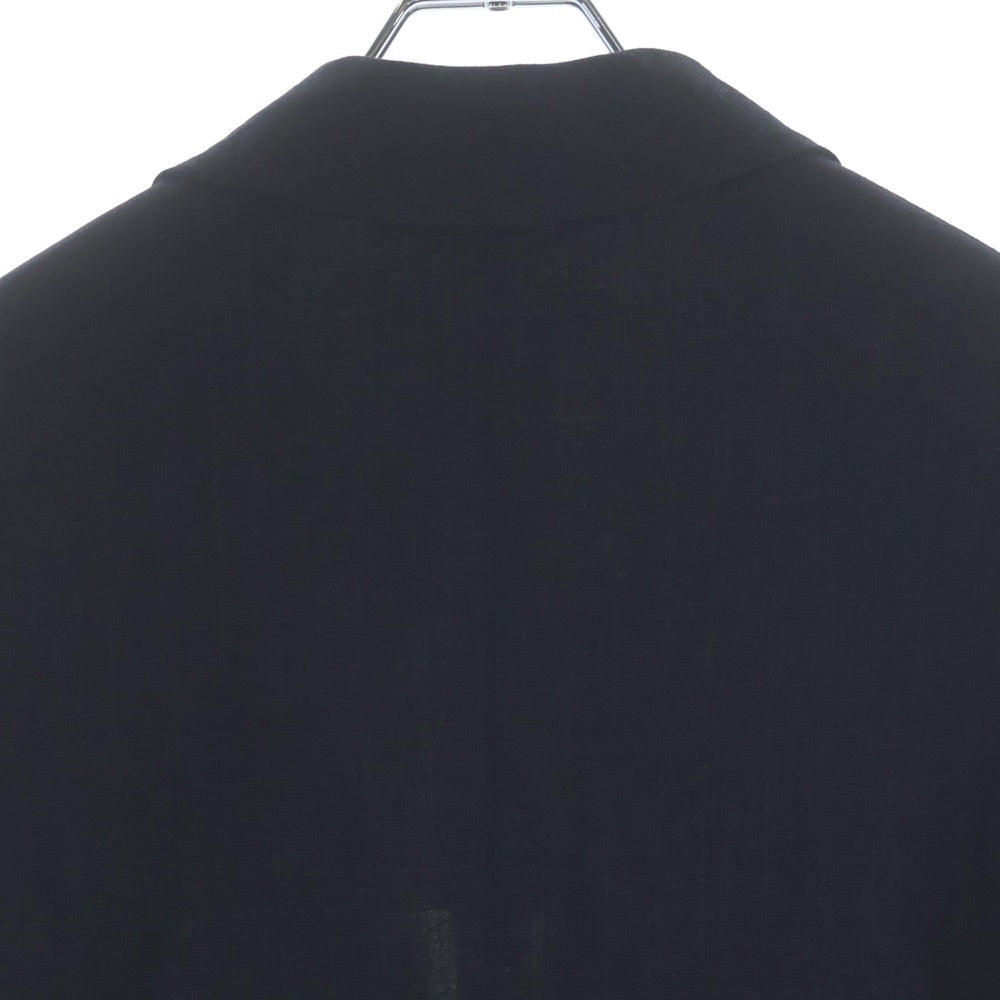 Paul Harnden(ポールハーデン) Mens Blazer ストライプ リネン ピークドラペル スタンドカラー ノーベント 4B テーラードジャケット ブレザー グレー/ブラック