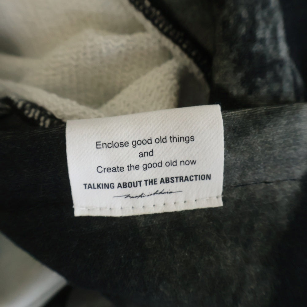 TALKING ABOUT THE ABSTRACTION(トーキング アバウト ザ アブストラクション) CHALES PHOTO PARKA A フォトプリント オーバーサイズ スウェット プルオーバーパーカー ブラック SS-PPK-001A