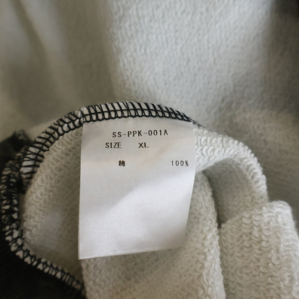 TALKING ABOUT THE ABSTRACTION(トーキング アバウト ザ アブストラクション) CHALES PHOTO PARKA A フォトプリント オーバーサイズ スウェット プルオーバーパーカー ブラック SS-PPK-001A