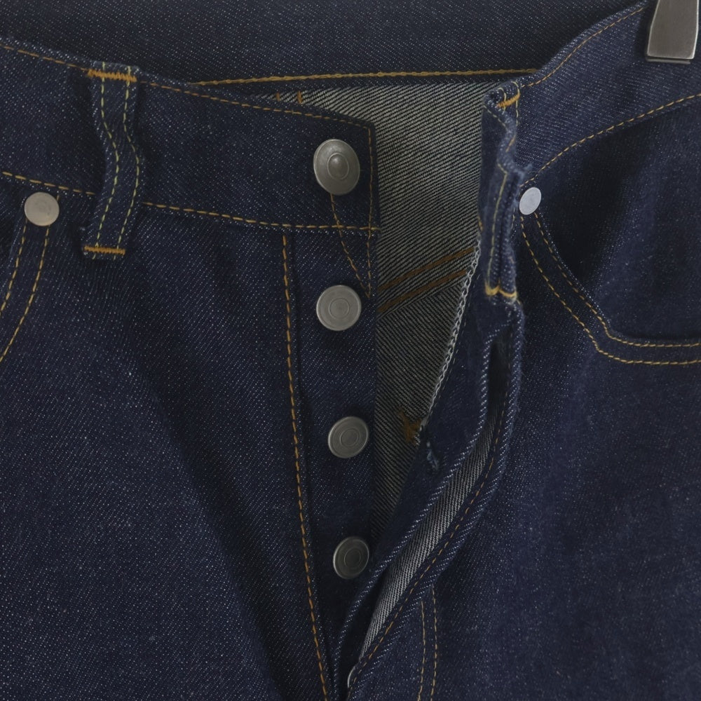 MARKAWARE(マーカウェア) 22SS 5 POKETTO SUTOREETO DENIMU マルチポケット ボタンフライ ストレート デニム パンツ インディゴ A22A-05PT02C