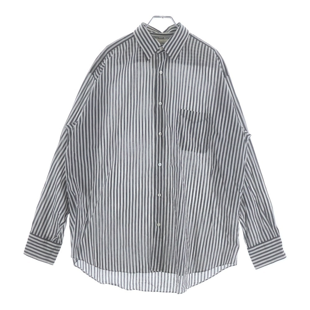 MARKAWARE(マーカウェア) 23SS COMFORT FIT SHIRT ORGANIC COTTON STRIPE コンフォート フィット オーガニックコットン レギュラーカラー ストライプ 長袖シャツ A23A-16SH01C