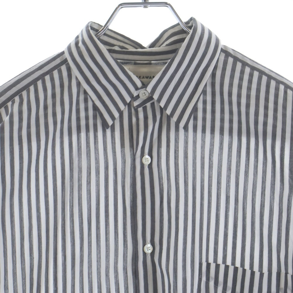 MARKAWARE(マーカウェア) 23SS COMFORT FIT SHIRT ORGANIC COTTON STRIPE コンフォート フィット オーガニックコットン レギュラーカラー ストライプ 長袖シャツ A23A-16SH01C