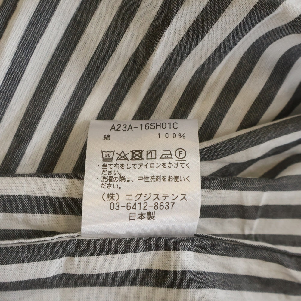 MARKAWARE(マーカウェア) 23SS COMFORT FIT SHIRT ORGANIC COTTON STRIPE コンフォート フィット オーガニックコットン レギュラーカラー ストライプ 長袖シャツ A23A-16SH01C