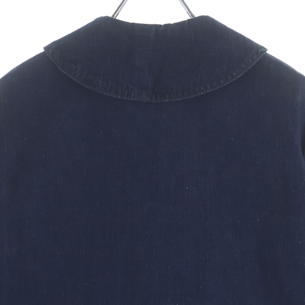 VINTAGE(ヴィンテージ) 40S US NAVY USN ユーエスネイビー ショールカラー ヘチマ襟 濃紺 デニムジャケット ヴィンテージ カバーオール アンカーチェンジボタン インディゴ