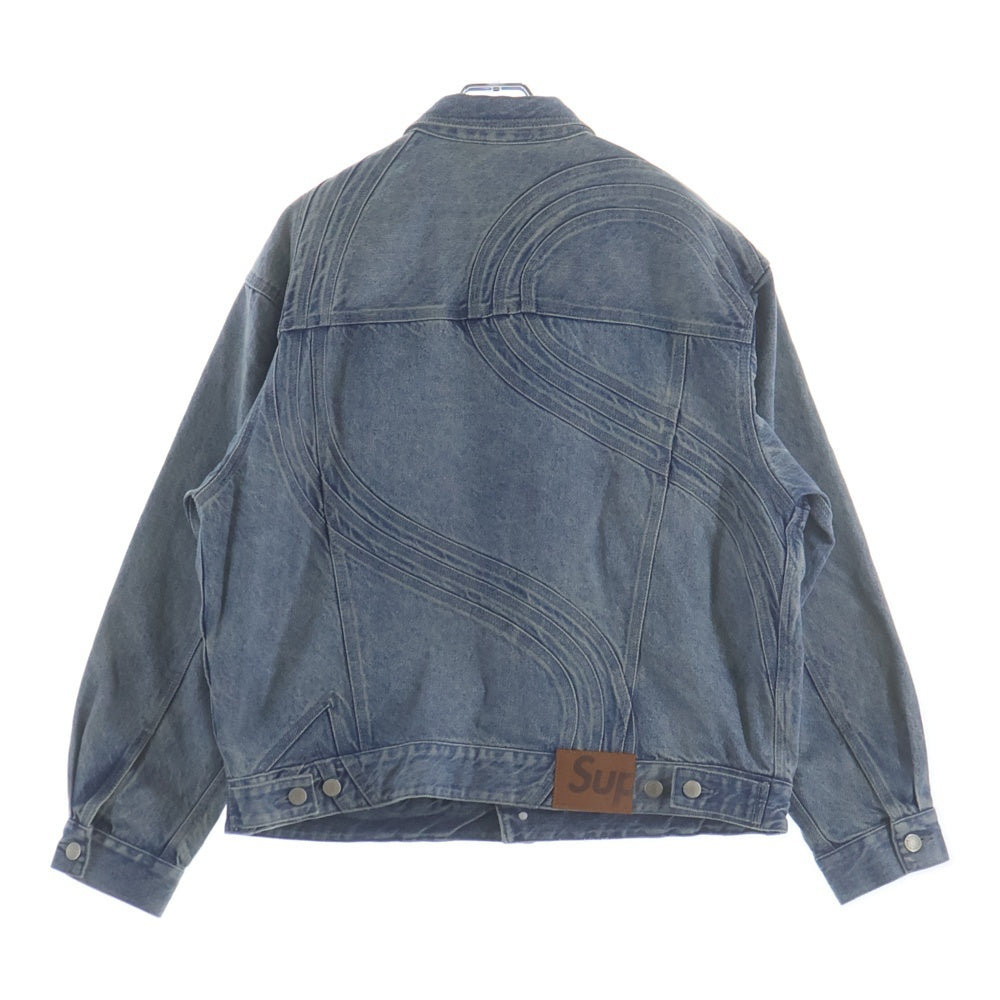 SUPREME シュプリーム 24SS S Logo Denim Trucker Jacket Sロゴ デニム トラッカー ジャケット インディゴ SUPREME(シュプリーム) 24SS S Logo Denim Trucker Jacket Sロゴ
