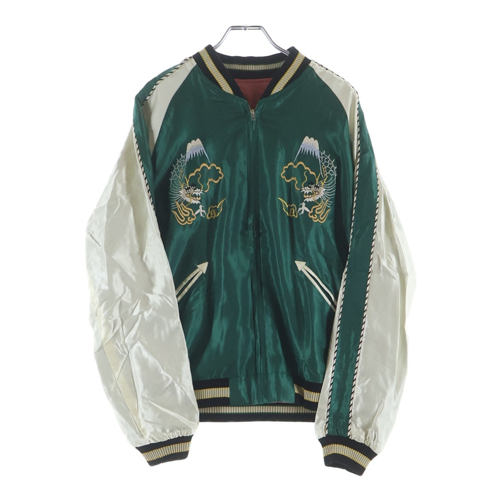 TAILOR TOYO(テーラー東洋) 25AW ロゴエンブロイダリー リバーシブルジャケット スカジャン グリーン/ピンク TT15790-145