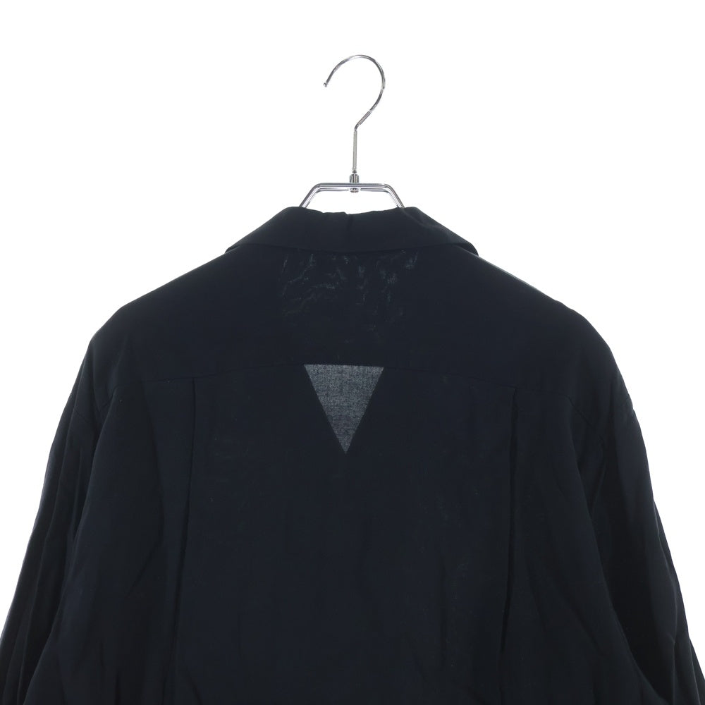 VINTAGE(ヴィンテージ) 推定 70S-80S VINTAGE 黒ピン 長袖 ヴィンテージ ロカビリーシャツ ブラック/ピンク