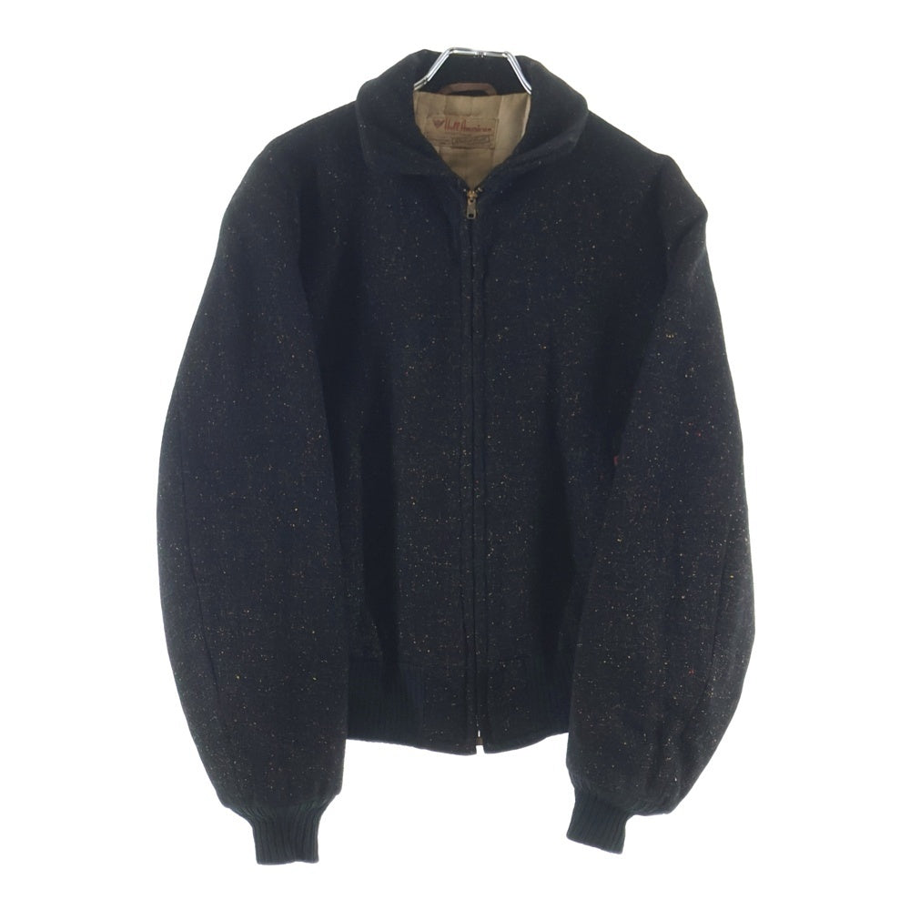 VINTAGE(ヴィンテージ) 50S VINTAGE Hall American ロカビリー ウールジャケット ヴィンテージ ブルゾン ブラック