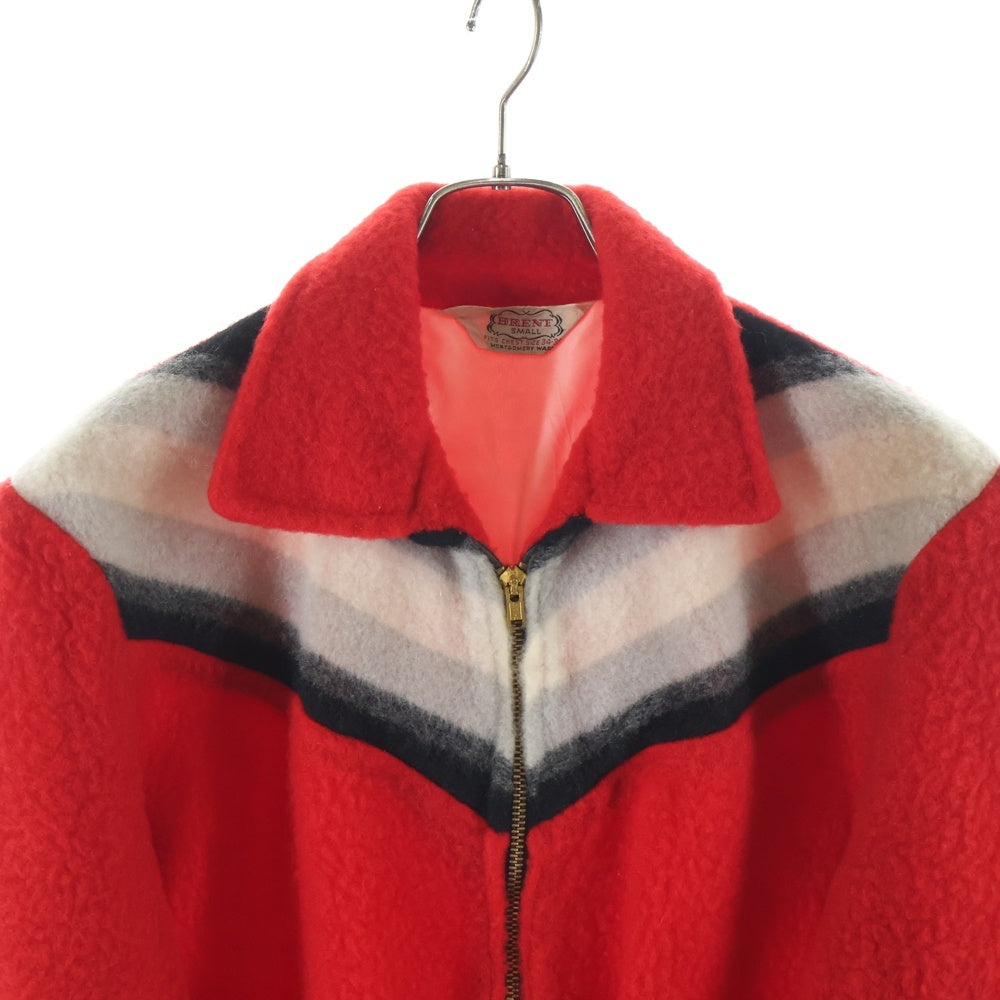VINTAGE(ヴィンテージ) 50S VINTAGE BRENT ヴィンテージ ブレント ウール ジップアップジャケット レッド