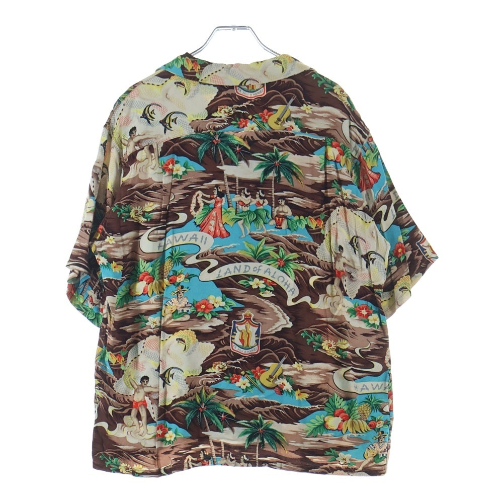 SUN SURF(サンサーフ) RAYON S/S HAWAIIAN SHIRT レーヨン ハワイアン アロハシャツ ブラウン SS30694