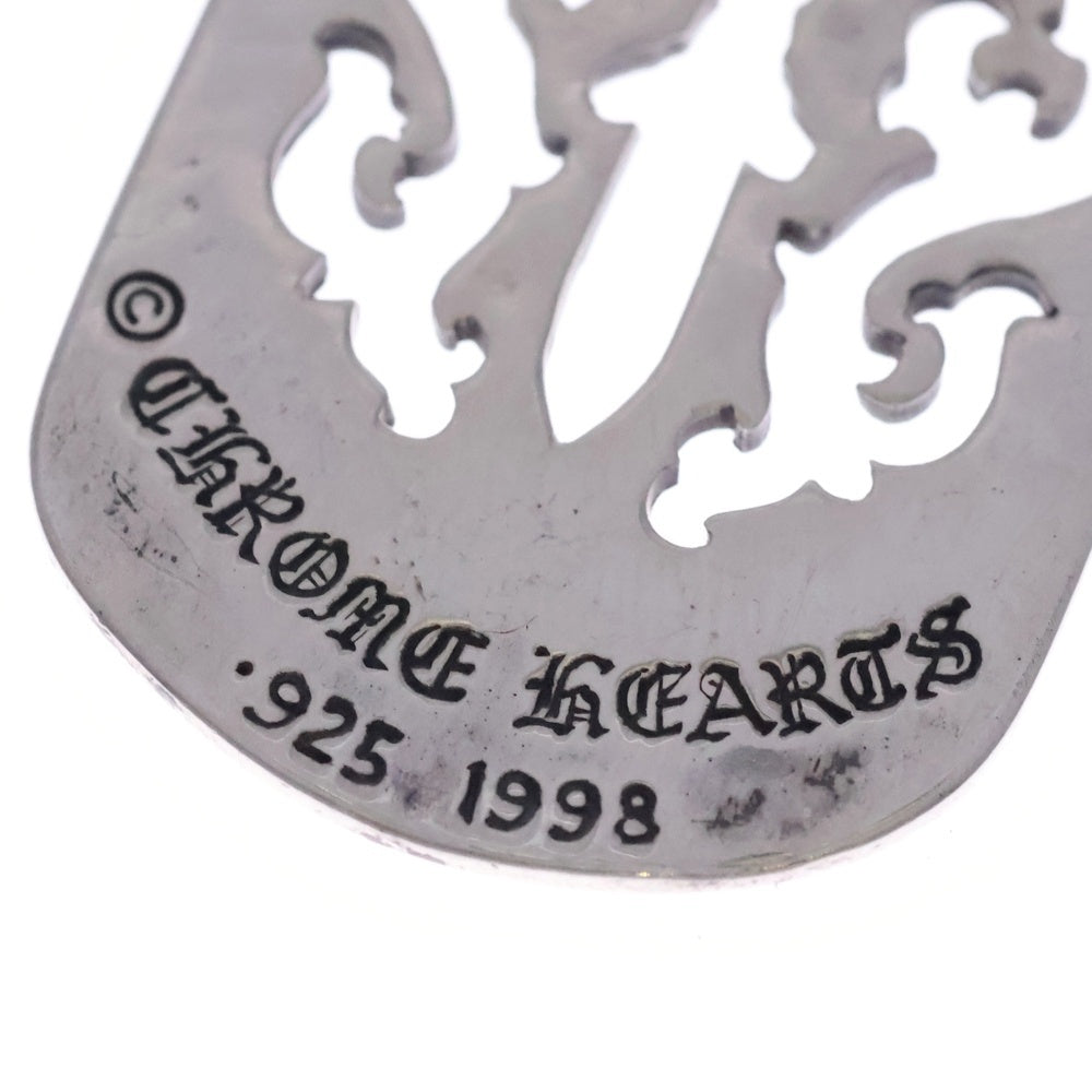 CHROME HEARTS クロムハーツ OLD D TAG LRG DAGGER ヴァインダガーカットアウトドッグタグ ラージ ペンダントトップ シルバー BCA240 CHROME HEARTS(クロムハーツ) OLD D TAG LRG DAGGER ヴァインダガー