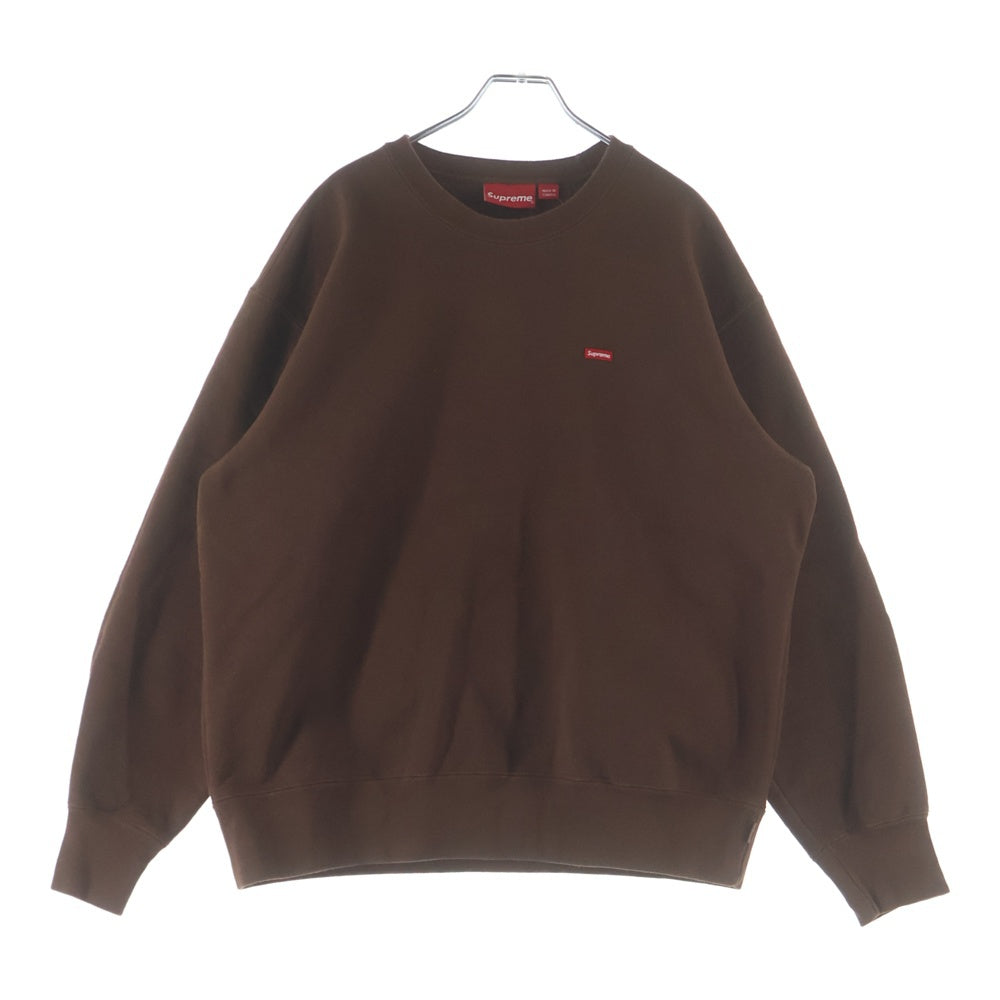 SUPREME(シュプリーム) 22AW Small Box Crewneck スモールボックスロゴ プルオーバークルーネックスウェットシャツ トレーナー ブラウン