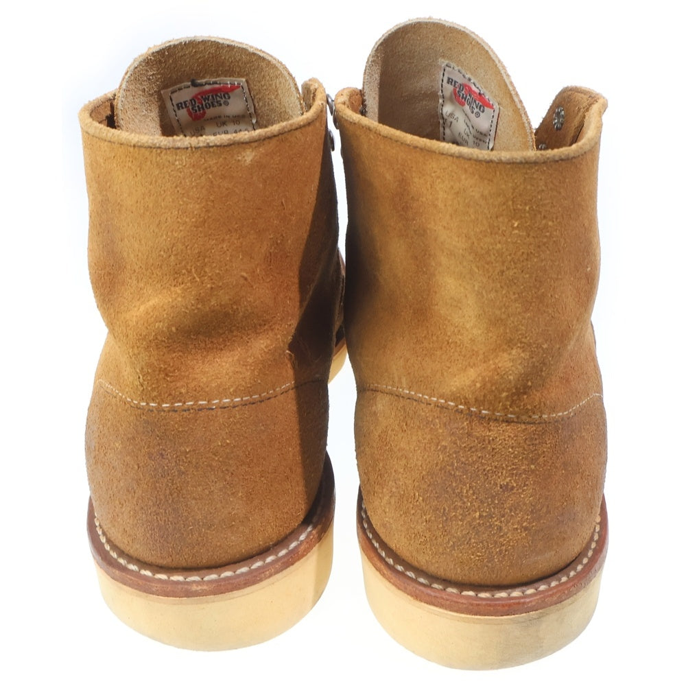 RED WING(レッド ウイング) 8181 HOWTHORNE PLAIN TOE CLASSIC ROUND TOE BOOTS ホーソーン プレーン ラウンドトゥ クラシック スウェード レースアップブーツ ブラウン