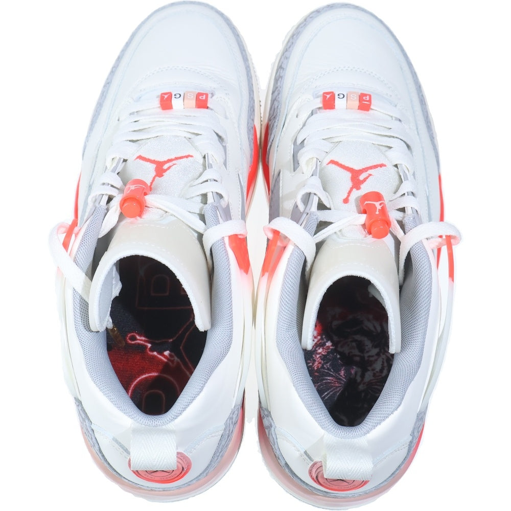 NIKE(ナイキ) ×PSG JORDAN SPIZIKE LOW パリサンジェルマン ジョーダン スパイジーク ローカットスニーカー ホワイト/オレンジ US10.5/28.5cm HF8827-100