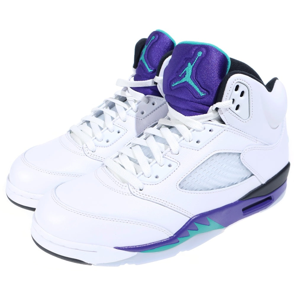 NIKE(ナイキ) AIR JORDAN 5 RETRO GRAPE エアジョーダン5 ハイカットスニーカー パープル/ホワイト US10.5/28.5cm HQ7978-100