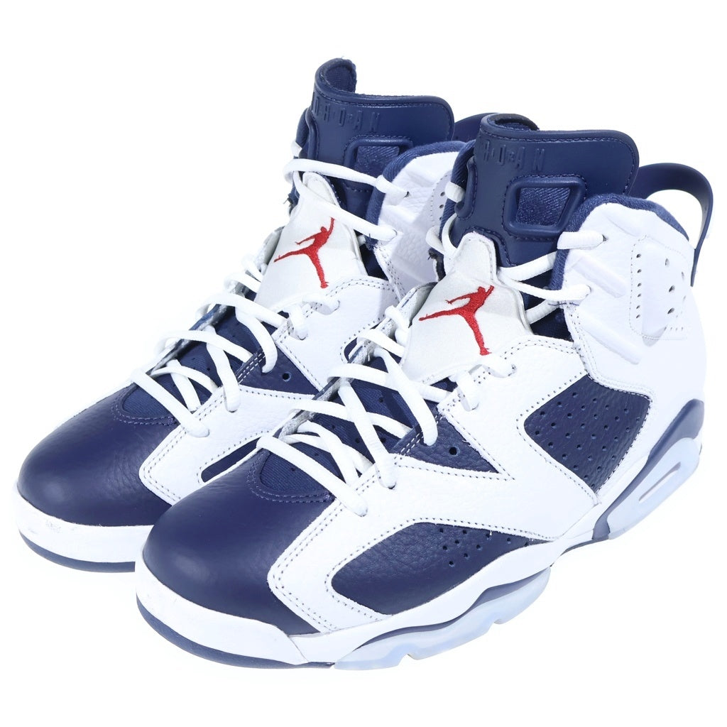 NIKE(ナイキ) AIR JORDAN 6 RETRO OLYMPIC エアジョーダン6 レトロ オリンピック ハイカットスニーカー ホワイト/ネイビー US10.5/28.5cm CT8529-164