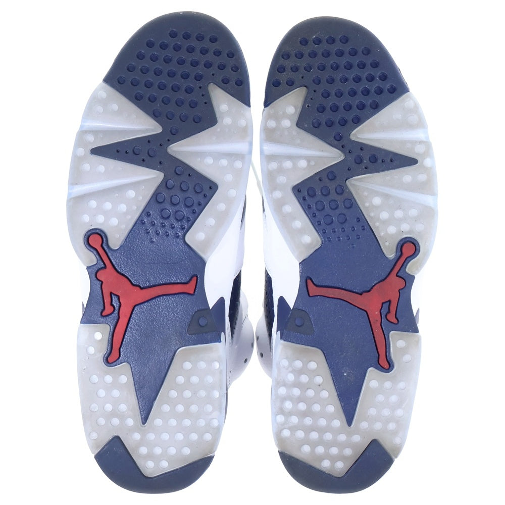 NIKE(ナイキ) AIR JORDAN 6 RETRO OLYMPIC エアジョーダン6 レトロ オリンピック ハイカットスニーカー ホワイト/ネイビー US10.5/28.5cm CT8529-164