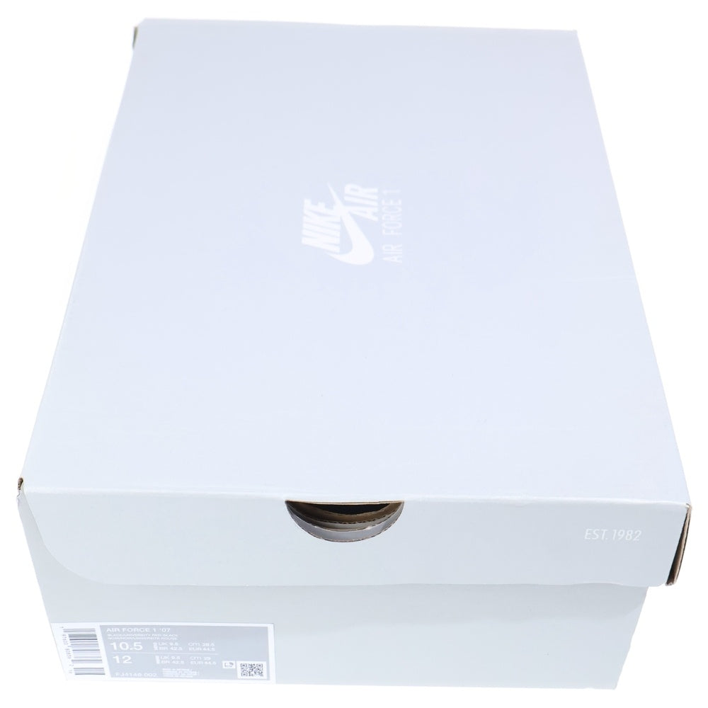 NIKE(ナイキ) AIR FORCE 1 LOW エアフォース 1 ローカットスニーカー ブラック/レッド US10.5/28.5cm FJ4146-002