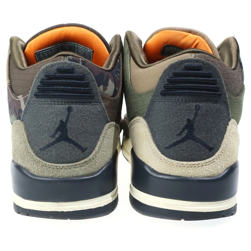 NIKE(ナイキ) AIR JORDAN 3 RETRO PATCHWORK エア ジョーダン レトロ パッチワーク ミッドカットスニーカー カーキ US10.5/28.5cm DO1830-200