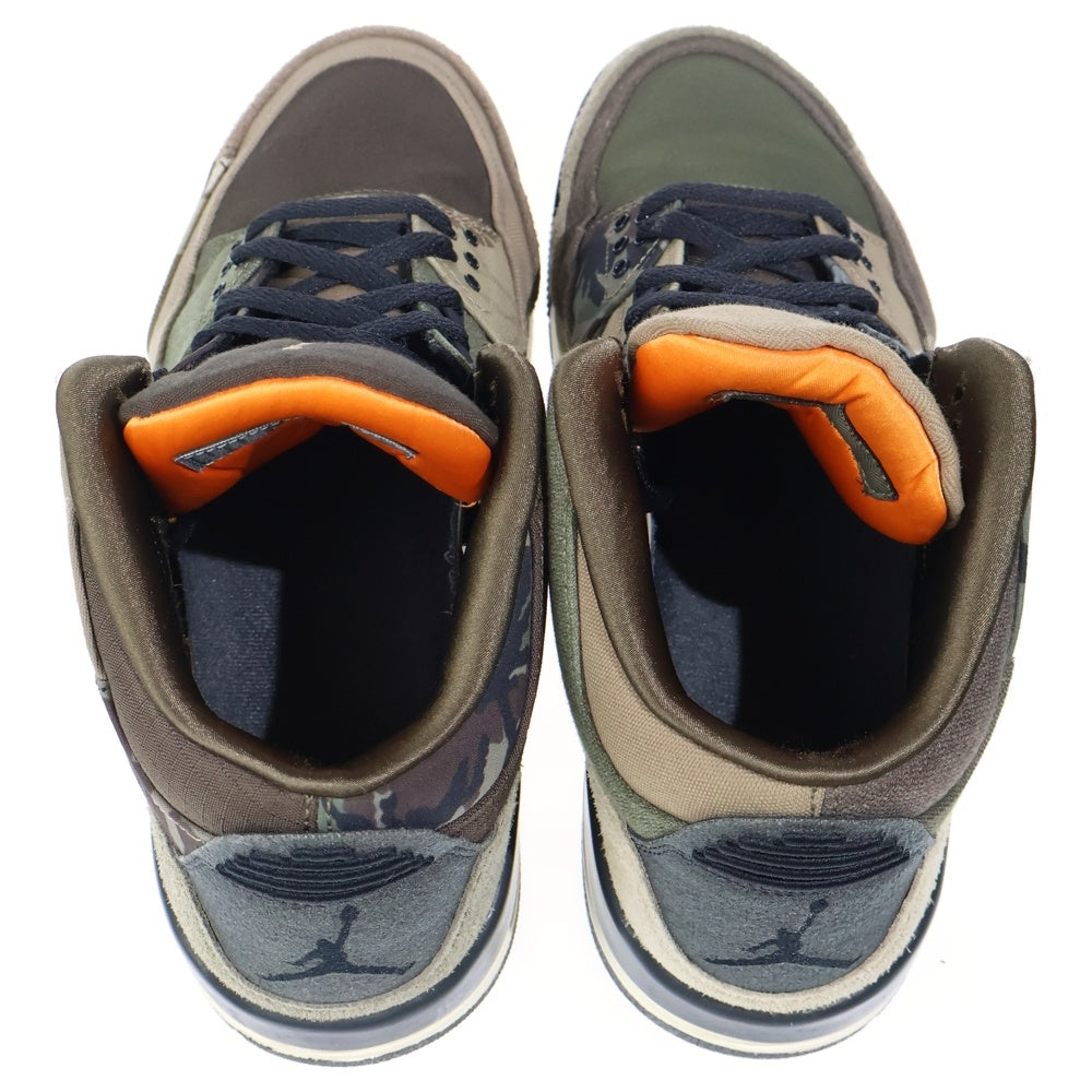 NIKE(ナイキ) AIR JORDAN 3 RETRO PATCHWORK エア ジョーダン レトロ パッチワーク ミッドカットスニーカー カーキ US10.5/28.5cm DO1830-200