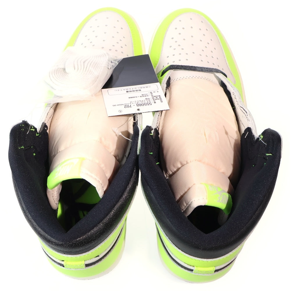 NIKE(ナイキ) AIR JORDAN 1 RETRO HIGH OG VOLT VISIONAIRE エアジョーダン1 レトロ ボルト ヴィジョネア ハイカットスニーカー イエロー/ホワイト US10.5/28.5cm 555088-702