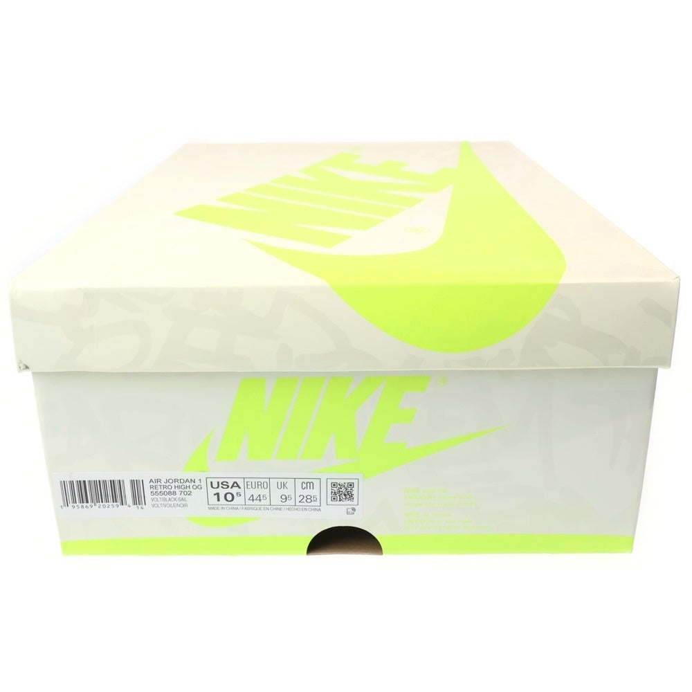 NIKE(ナイキ) AIR JORDAN 1 RETRO HIGH OG VOLT VISIONAIRE エアジョーダン1 レトロ ボルト ヴィジョネア ハイカットスニーカー イエロー/ホワイト US10.5/28.5cm 555088-702