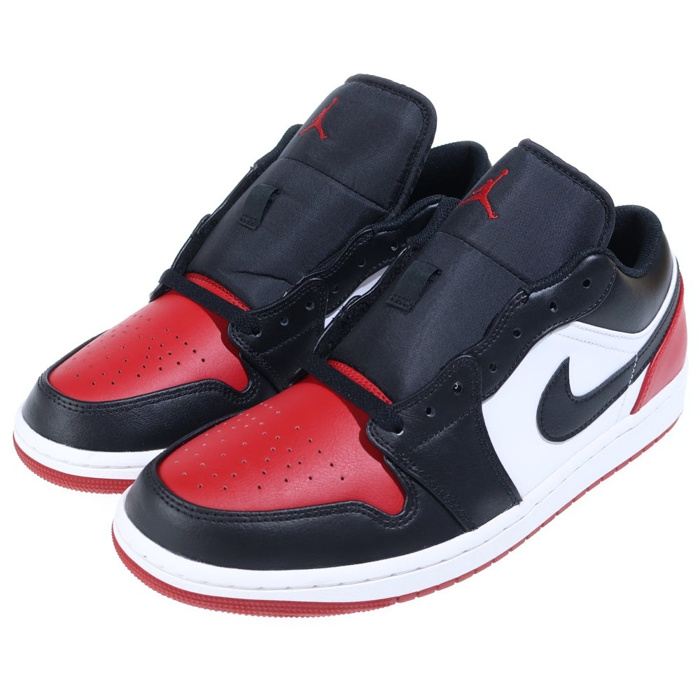 NIKE(ナイキ) AIR JORDAN 1 LOW BRED TOE エアジョーダン1 ブレッドトゥ つま黒 ローカットスニーカー ブラック/レッド/ホワイト US10.5/28.5cm 553558-161