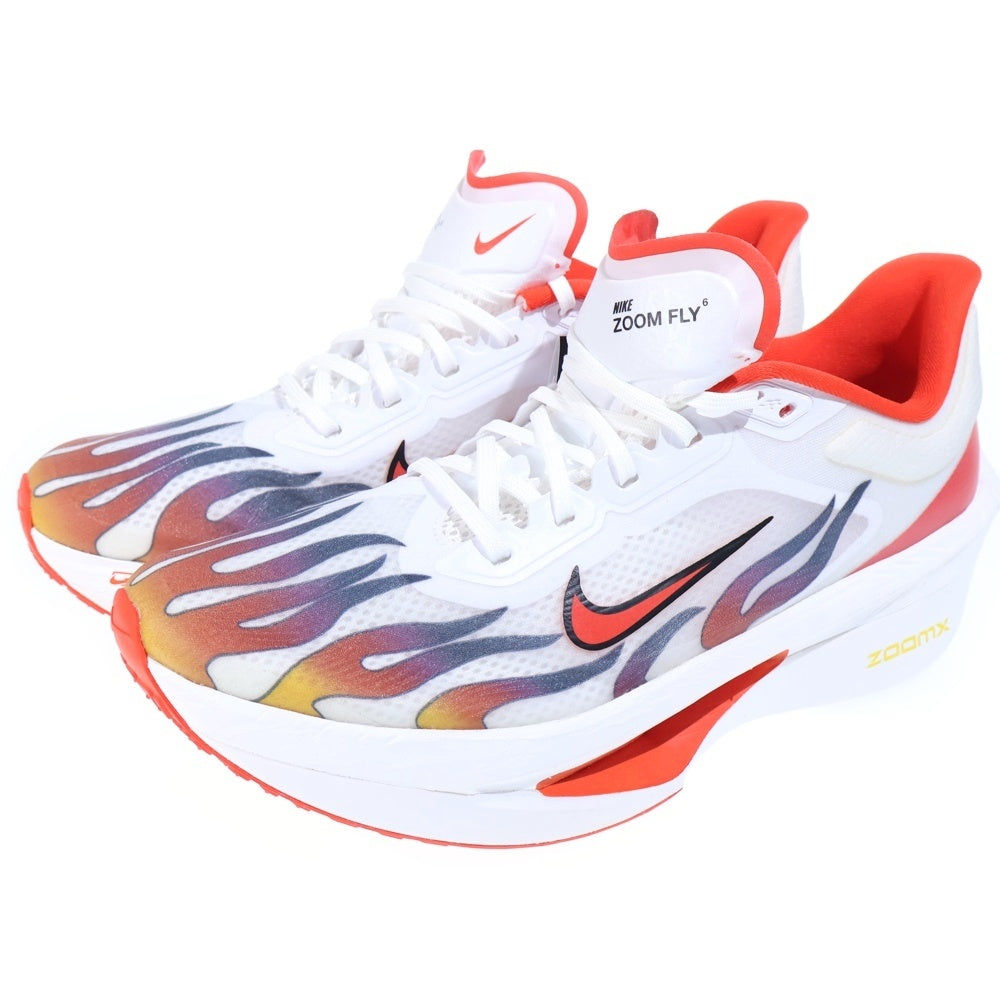 NIKE(ナイキ) ZOOM FLY 6 PRM ズームフライ6 ローカットスニーカー ホワイト/オレンジ ローカットスニーカー US11/29cm HQ3498-100
