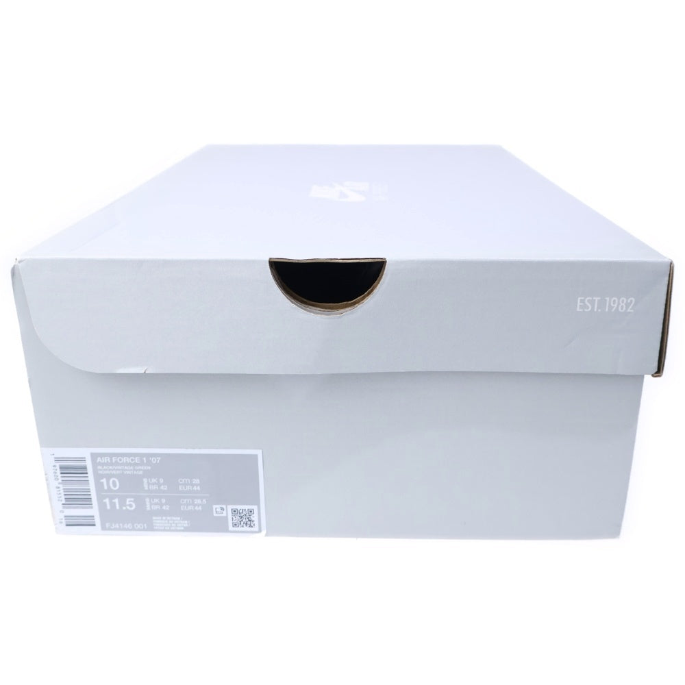 NIKE(ナイキ) AIR FORCE 1 LOW '07 エアフォース1 ローカットスニーカー ブラック/グリーン US10/28cm FJ4146-001