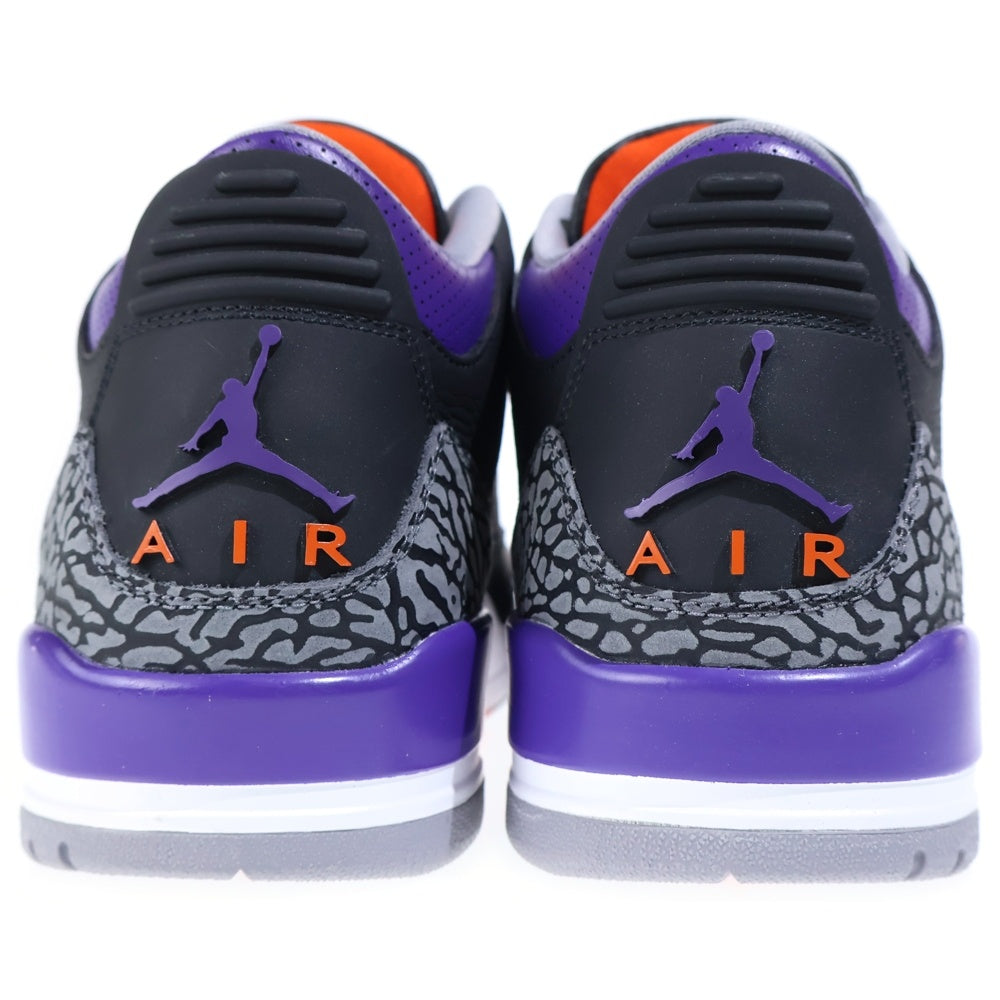 NIKE(ナイキ) AIR JORDAN 3 RETRO COURT PURPLE エアジョーダン3 コートパープル ハイカットスニーカー ブラック/パープル US11/29cm CT8532-050