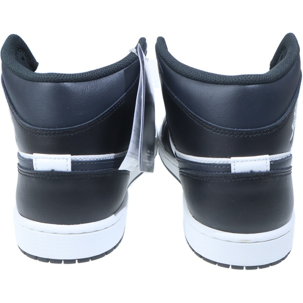 NIKE(ナイキ) AIR JORDAN1 MID エアジョーダン1 ミッドカットスニーカー ホワイト/ブラック US10.5/28.5cm DQ8426-010