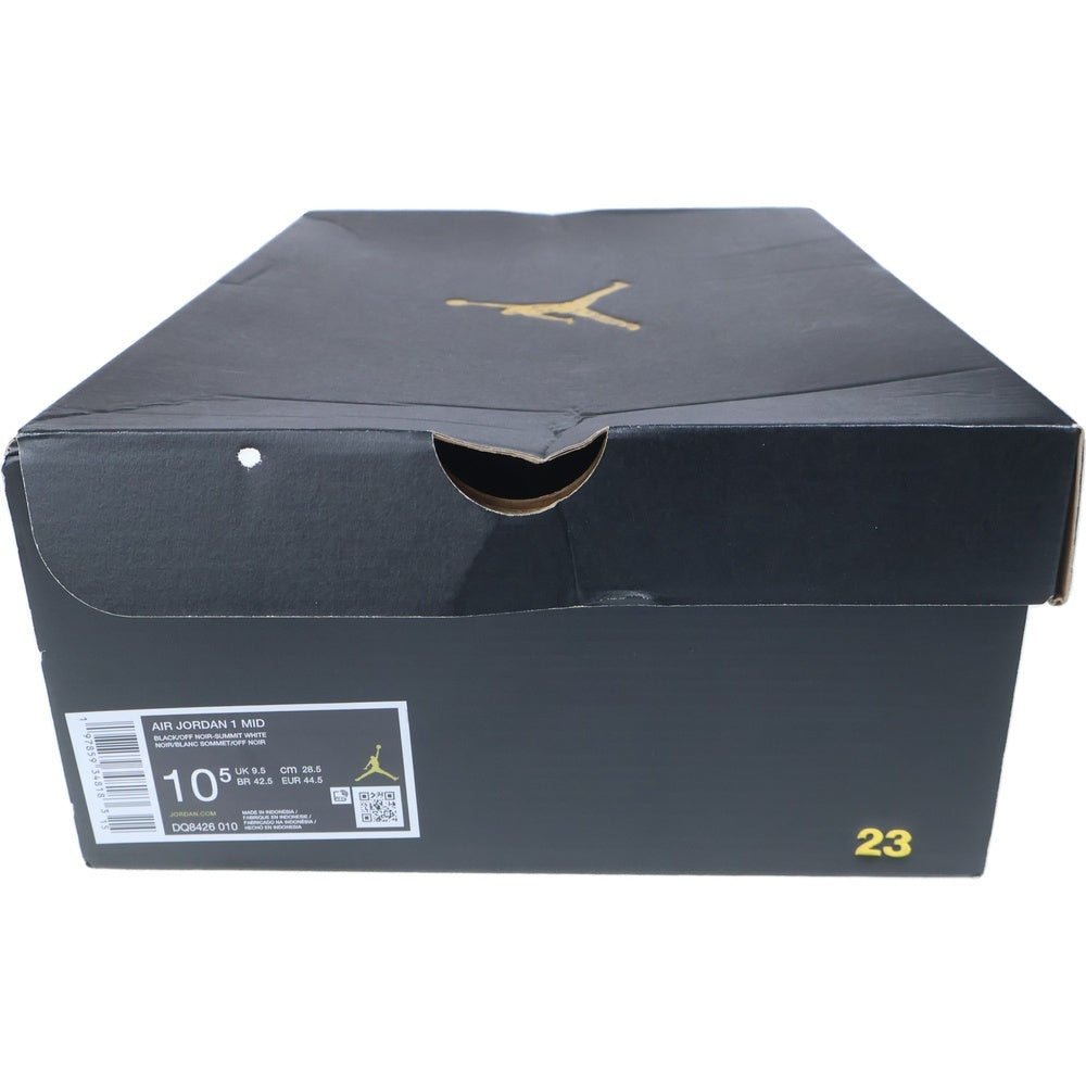 NIKE(ナイキ) AIR JORDAN1 MID エアジョーダン1 ミッドカットスニーカー ホワイト/ブラック US10.5/28.5cm DQ8426-010
